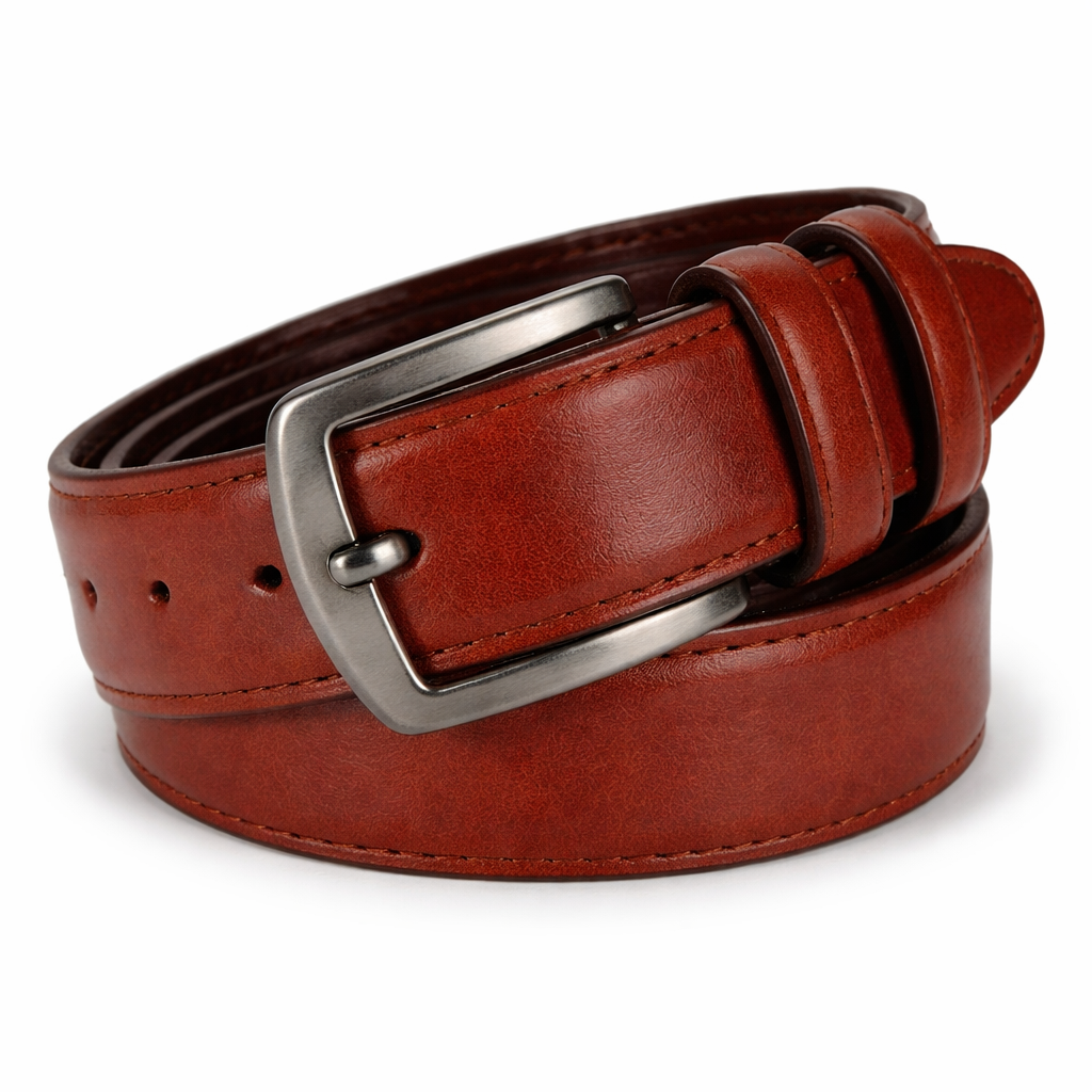 Halden Genuine Leather Belt - Red