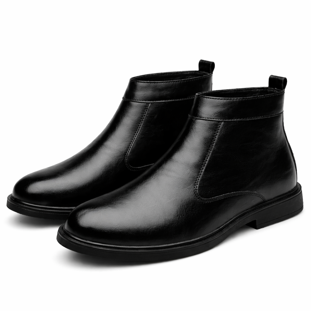 Halden Genuine Leather Boots - Black