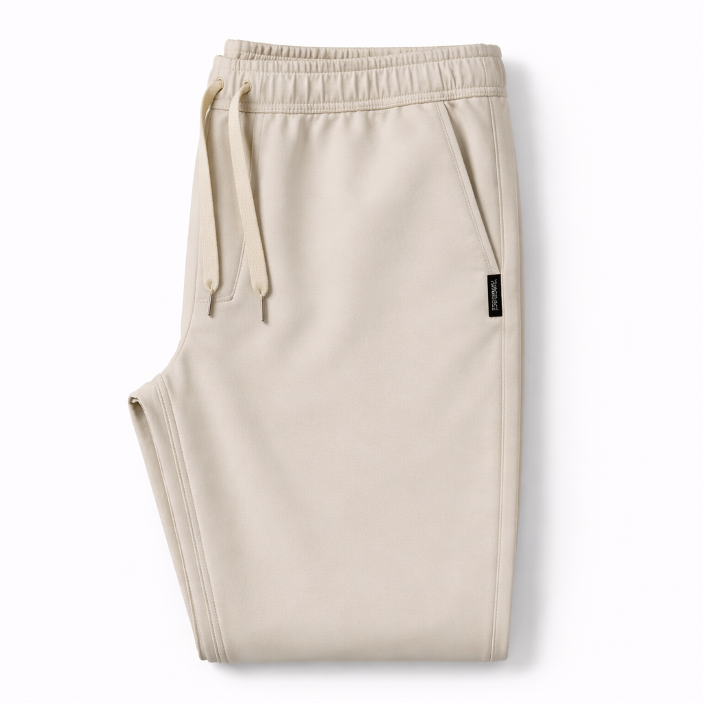 Santori Slim Fit Cotton Pants - Khaki