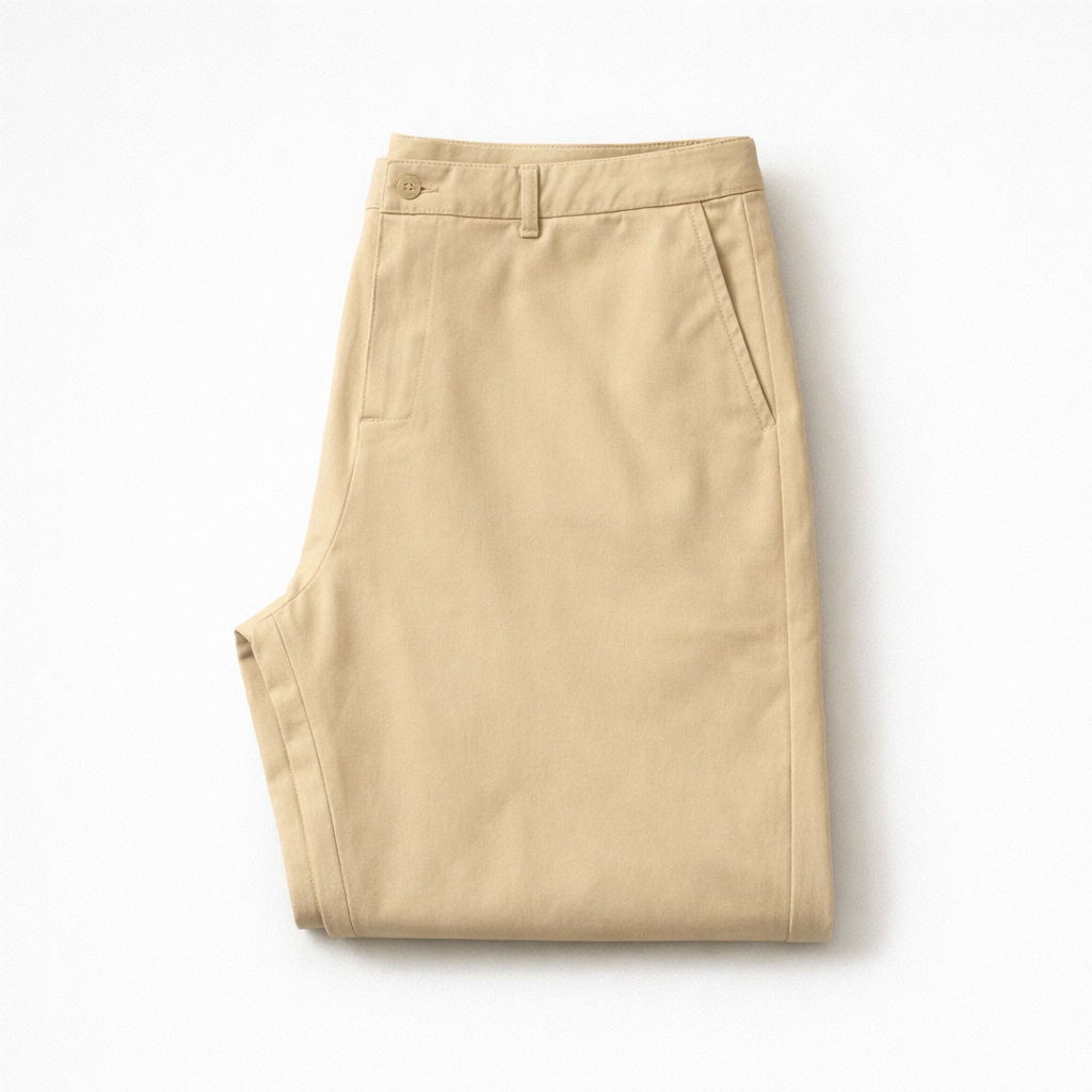 Montari Slim-Fit Cotton Pants - Khaki