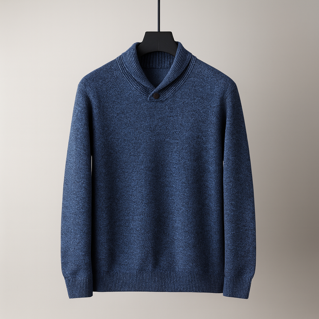Calvari Merino Wool Sweater - Blue