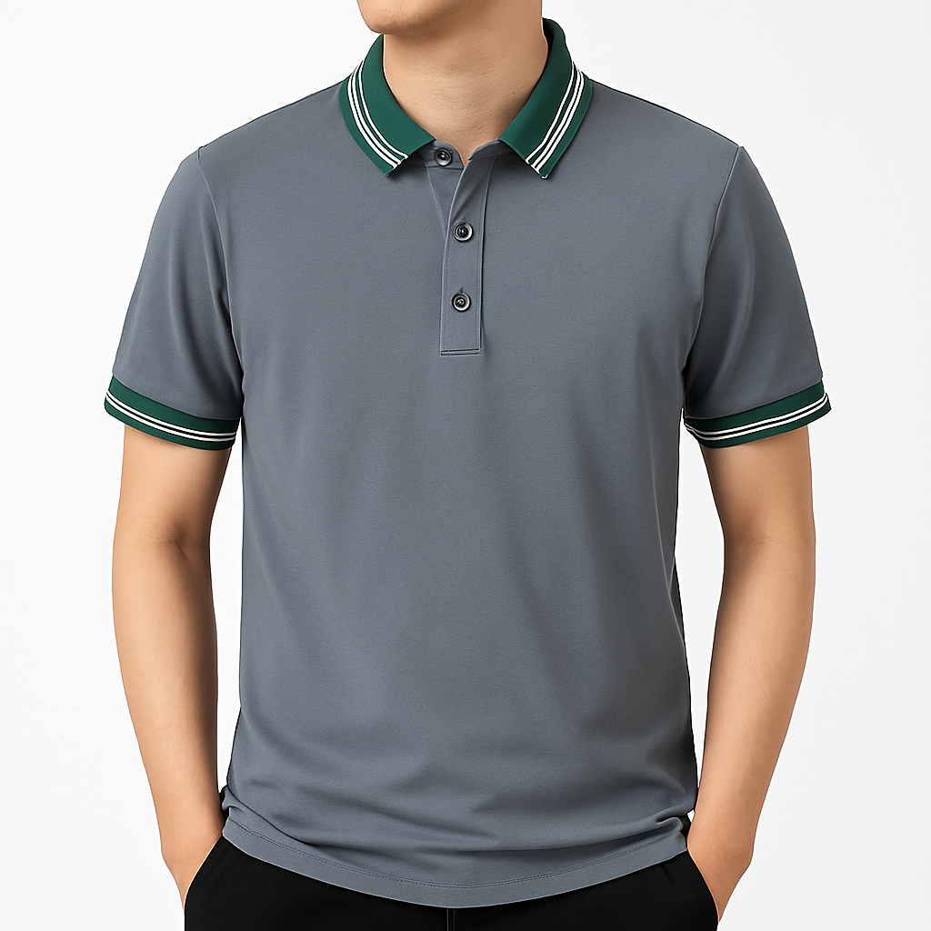 Beckett Cotton Polo Shirt - Gray