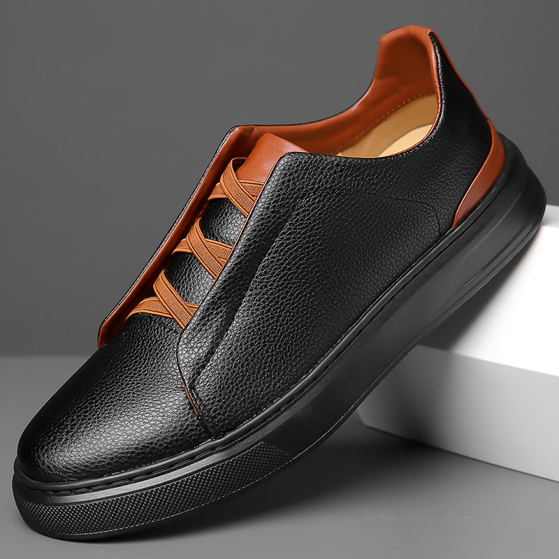 Lace-Up Leather Sneakers for Men