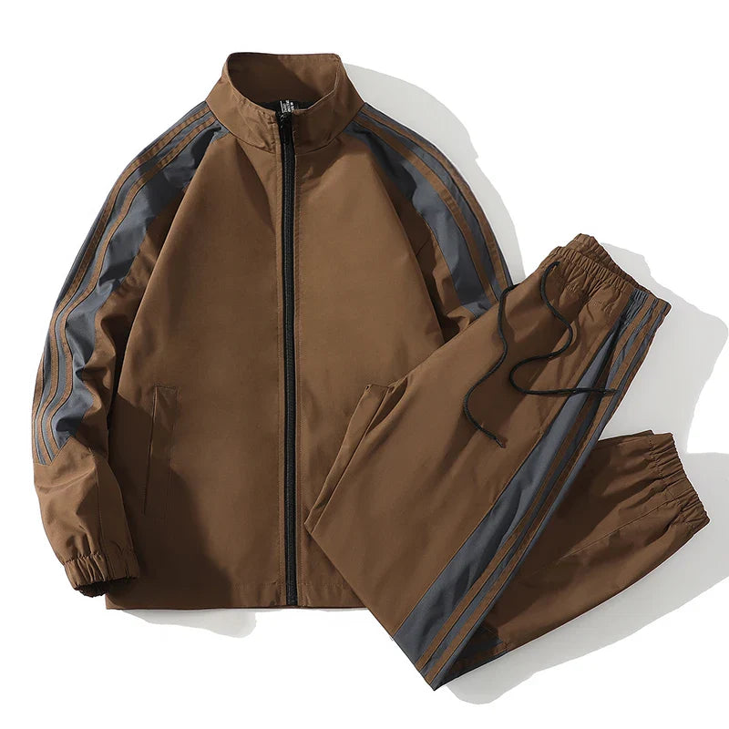Kenley Full-Zip Tracksuit - Brown