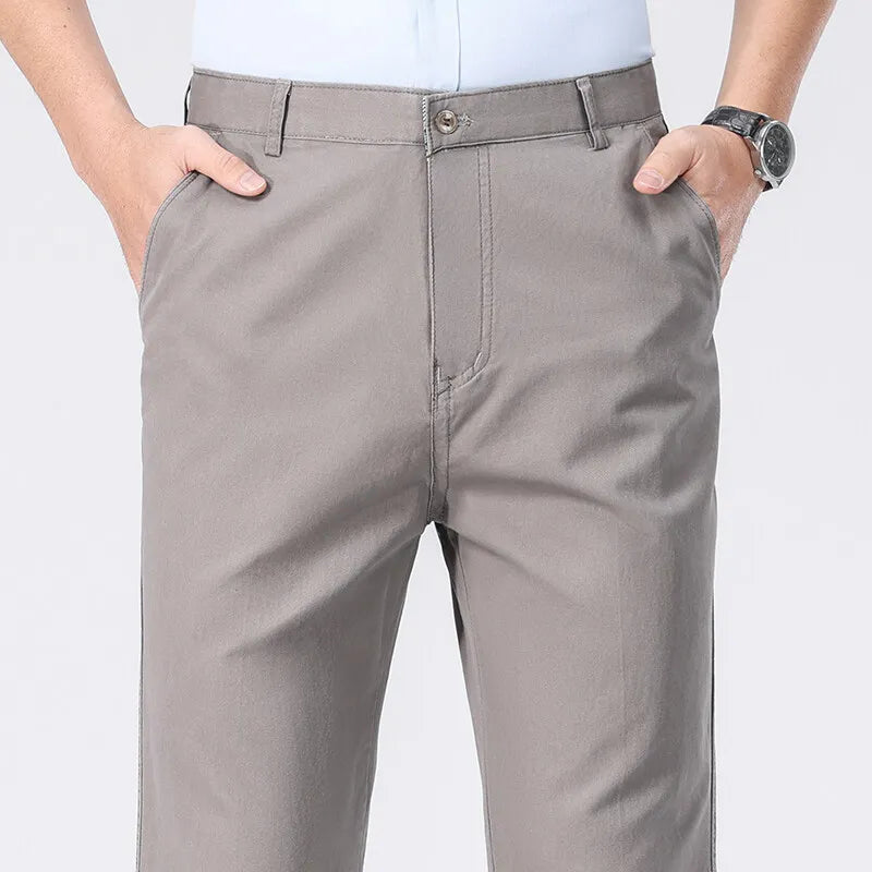 Montari Slim-Fit Cotton Pants - Gray
