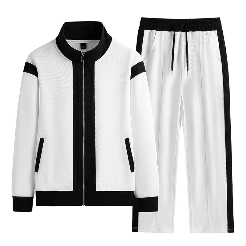 Branson Zip-Up Tracksuit - White