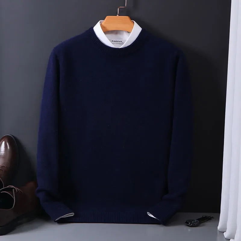 Montari Cashmere Sweater - Navy Blue