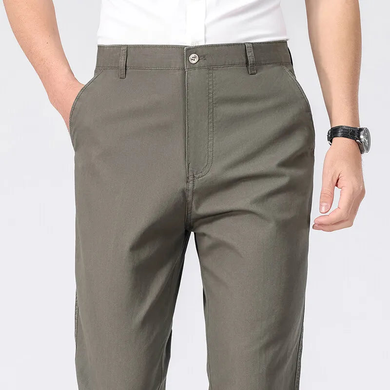 Montari Slim-Fit Cotton Pants - Green