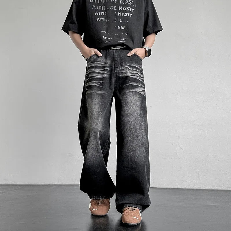 Halden Washed Denim Jeans - Black