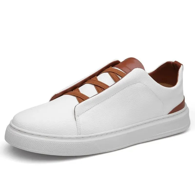 Lace-Up Leather Sneakers for Men
