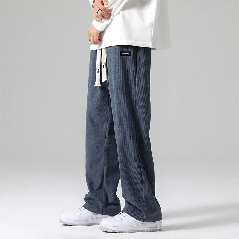 Montari Corduroy Relaxed Sweatpants - Gray