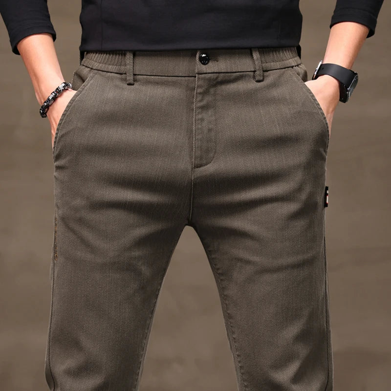 Halden Slim Fit Pants - Brown