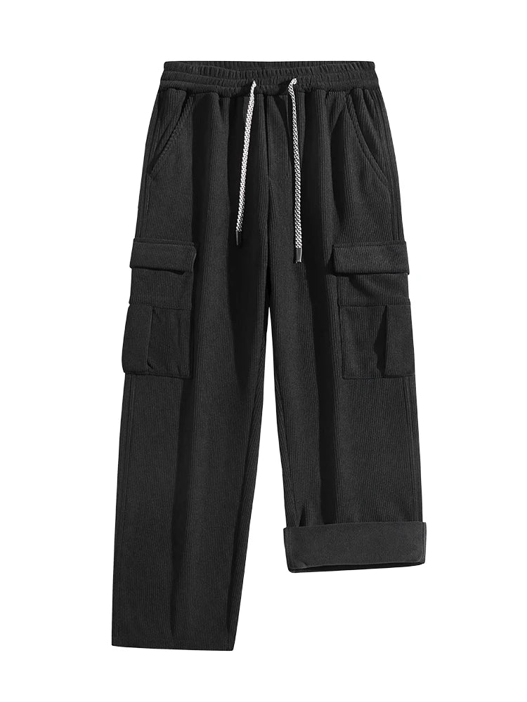 Camden Corduroy Cargo Pants - Black