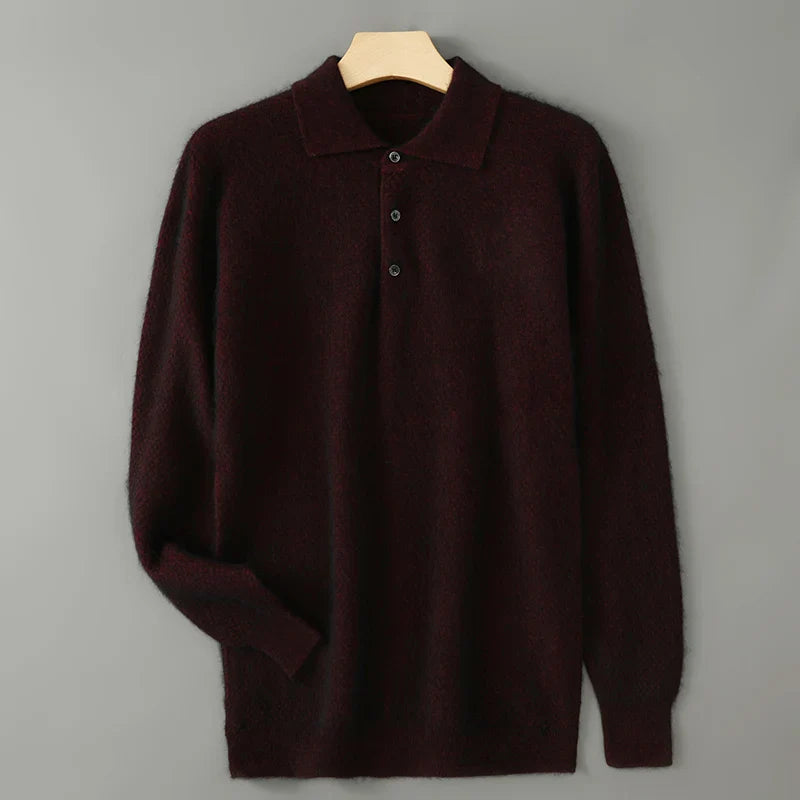 Vestori Cashmere Button-Up Sweater - Black