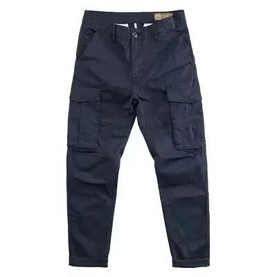 Halden Cotton Cargo Pants - Blue