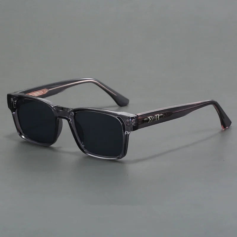 Men's Rectangular UV400 Sunglasses - Gray