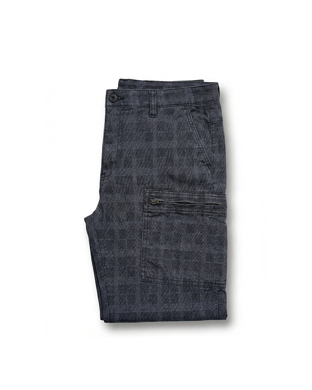 Serino Cotton Slim Fit Pants - Navy Blue