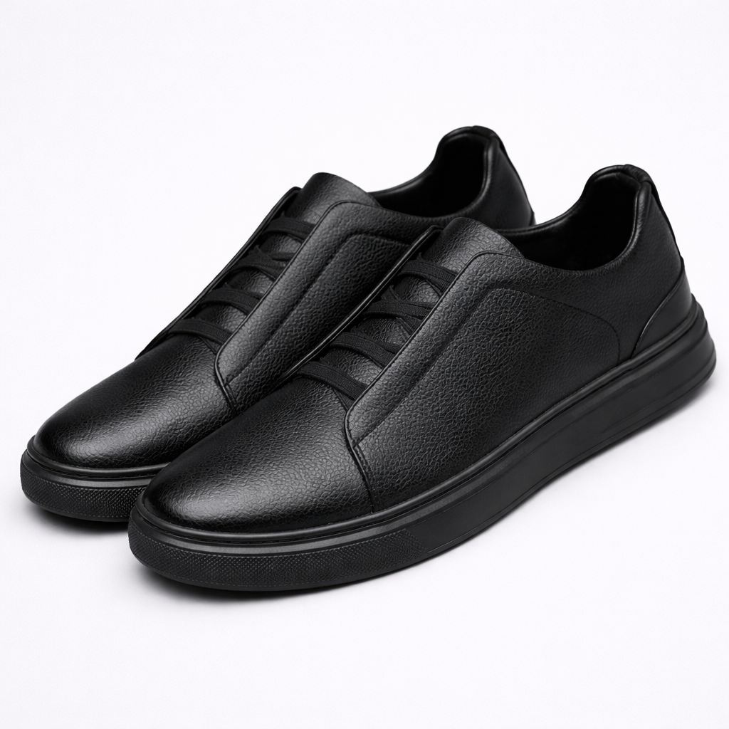 Lace-Up Leather Sneakers for Men - 6