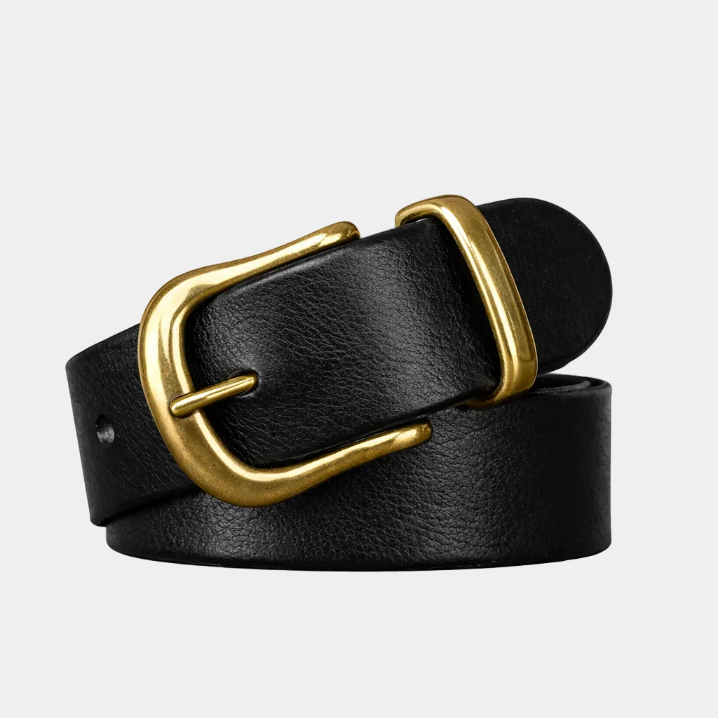 Mirano Men's Leather Belt - Black