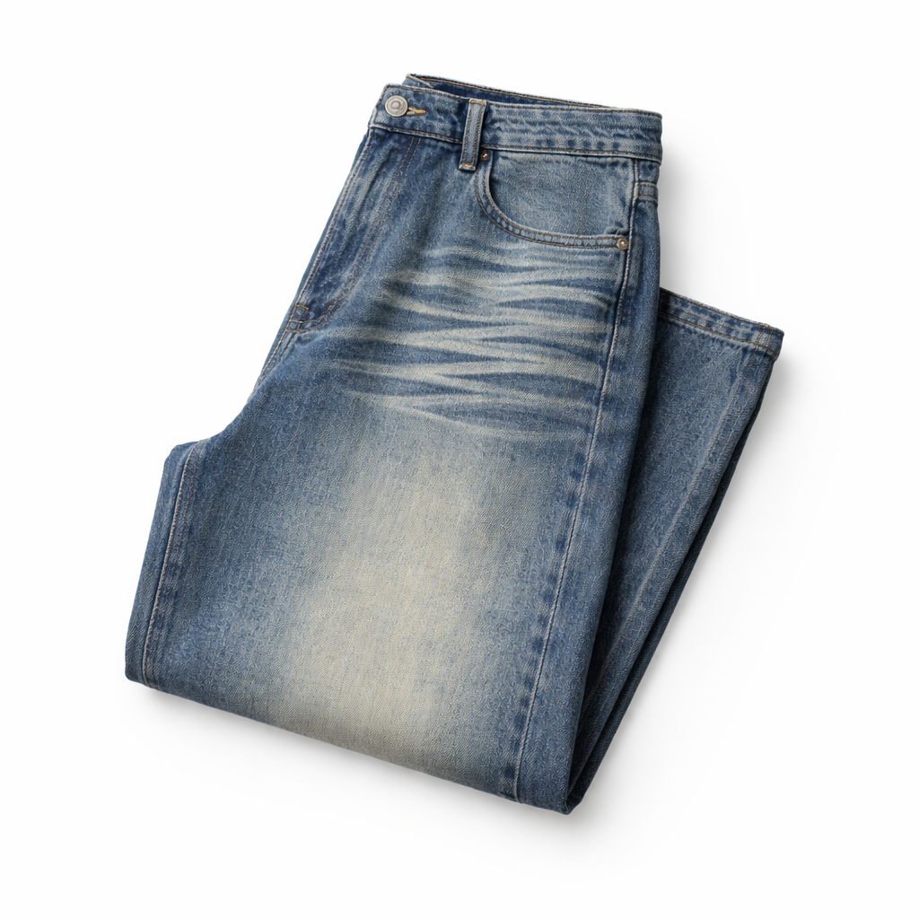 Halden Washed Denim Jeans - Light Blue