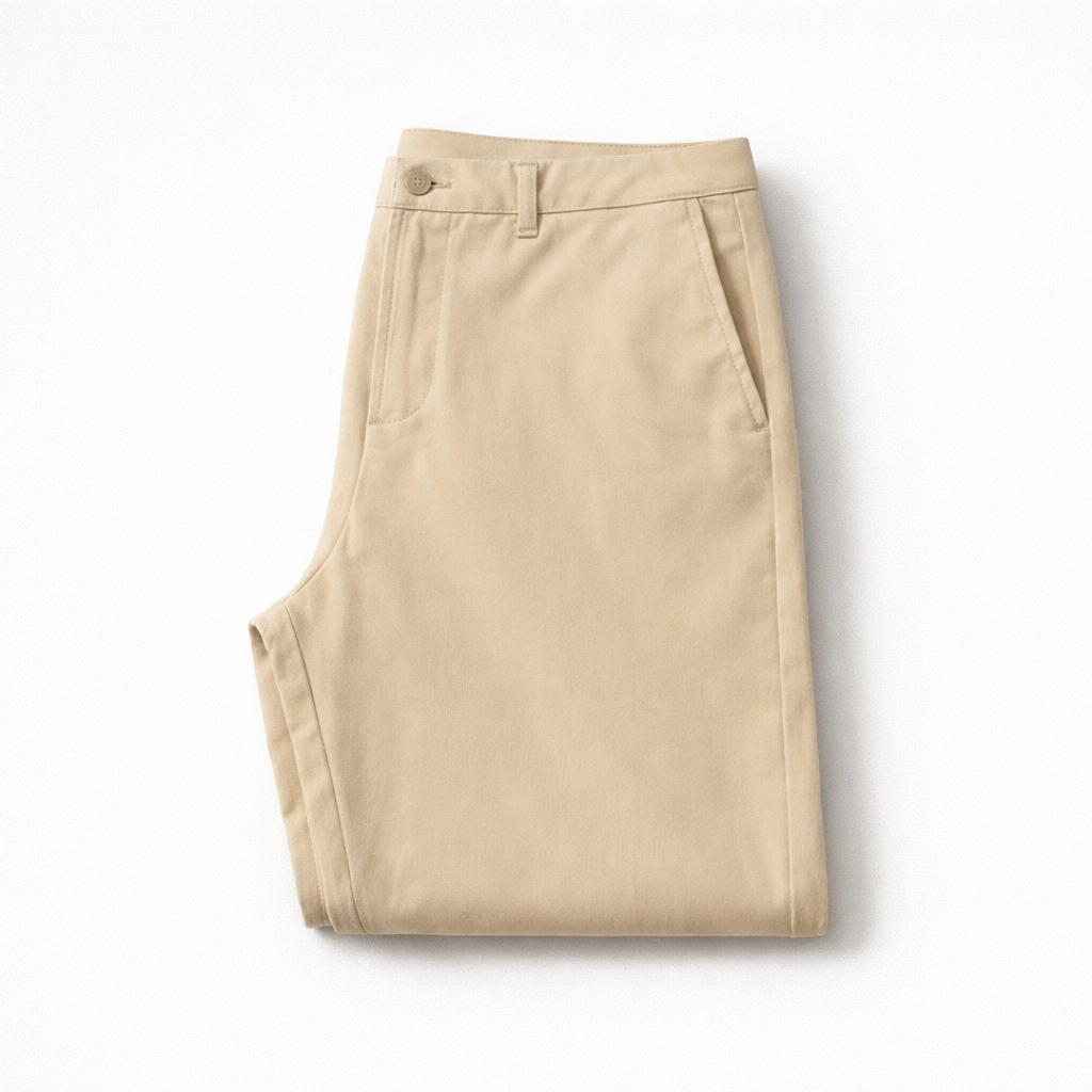 Montari Slim-Fit Cotton Trousers - Khaki