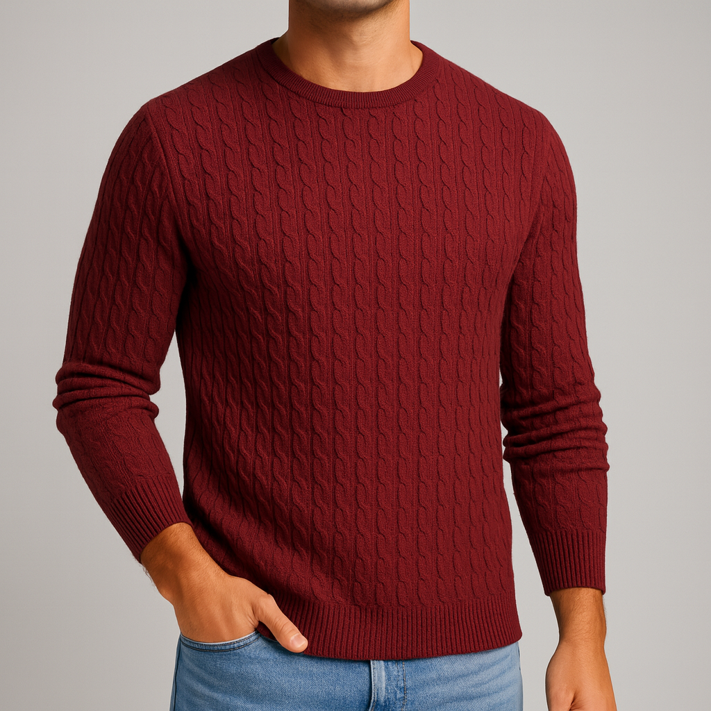Montari Merino Wool Sweater - Red