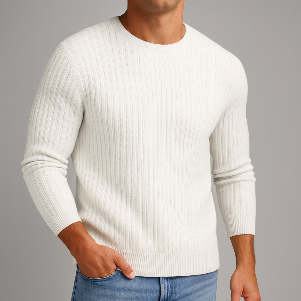 Montari Merino Wool Sweater - White