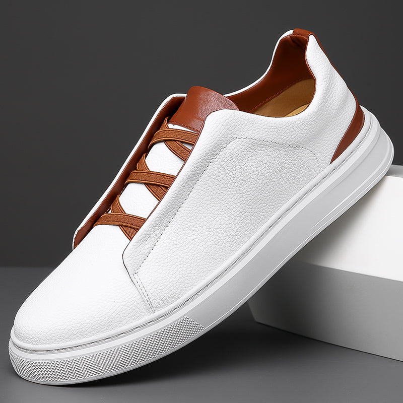 Lace-Up Leather Sneakers for Men