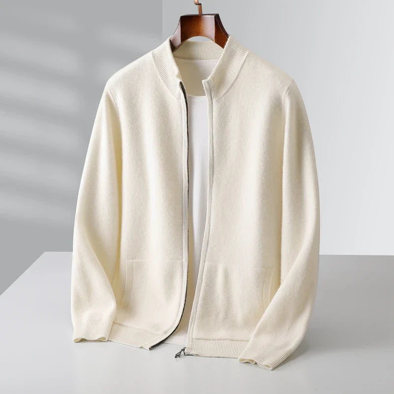 Montari Merino Wool Cardigan - White