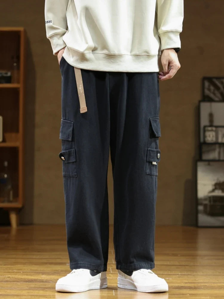 Camden Cargo Cotton Sweatpants - Black