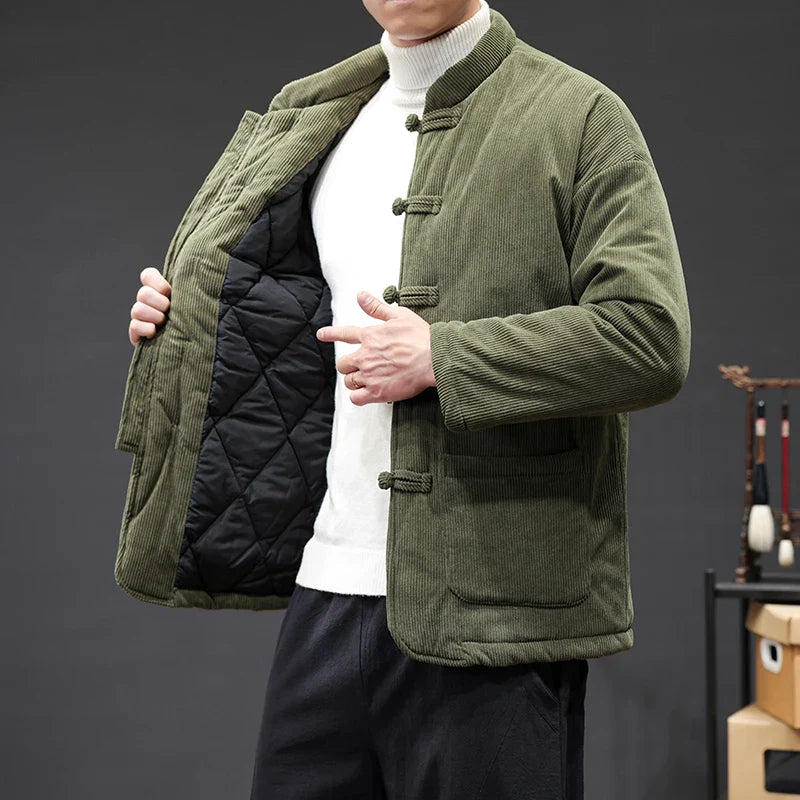 Corbin Corduroy Tang Jacket - Olive