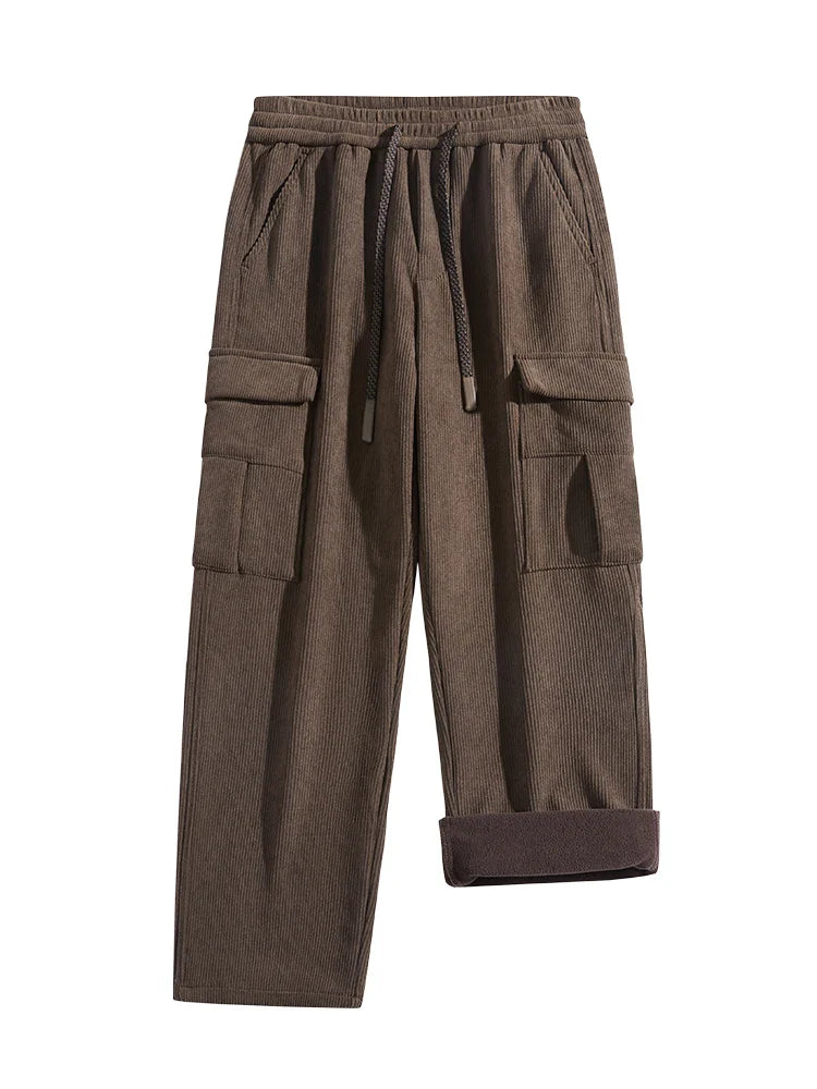 Harrison Corduroy Cargo Pants - Brown