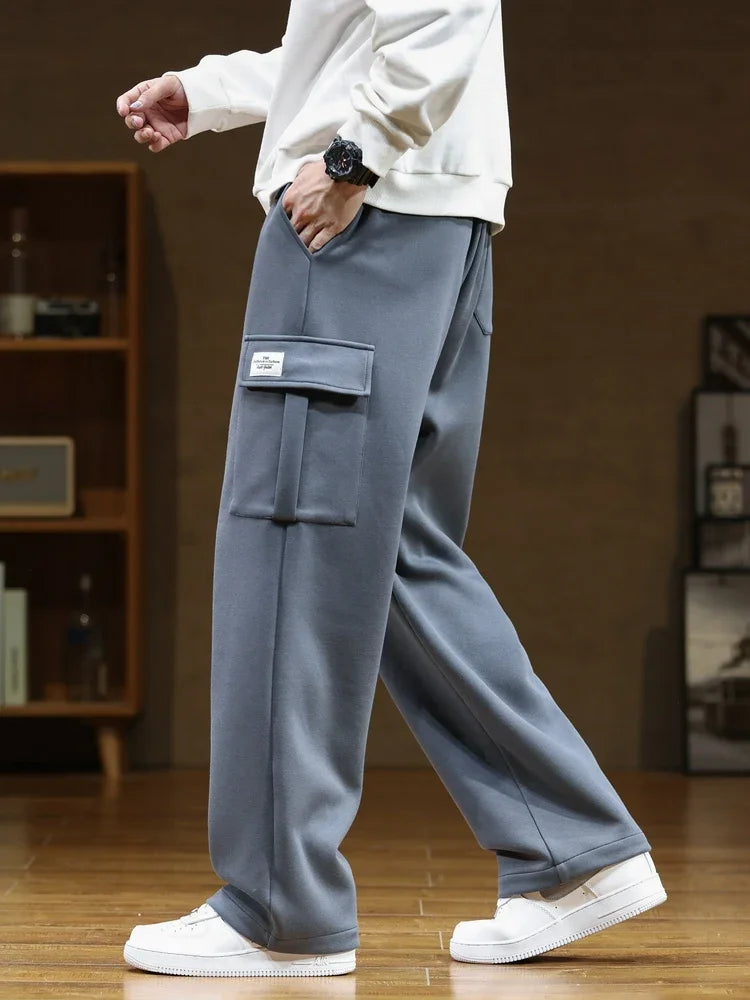 Camden Cargo Cotton Sweatpants - Dark Gray