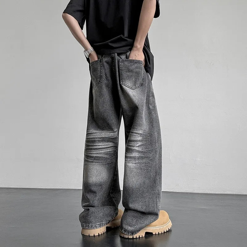 Halden Washed Denim Jeans - Gray