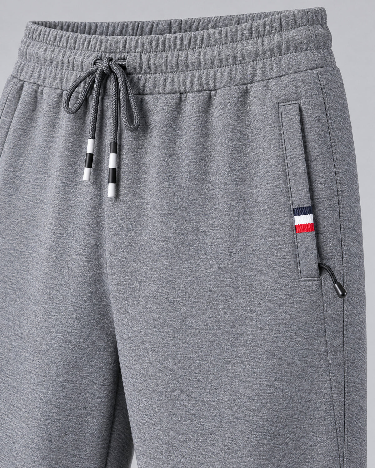 Straight-Leg Cotton Sweatpants for Men – close-up detail