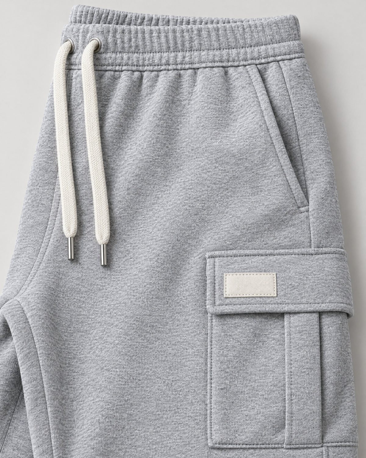 Pocket Cotton Relaxed Sweatpants for Men – close-up detail