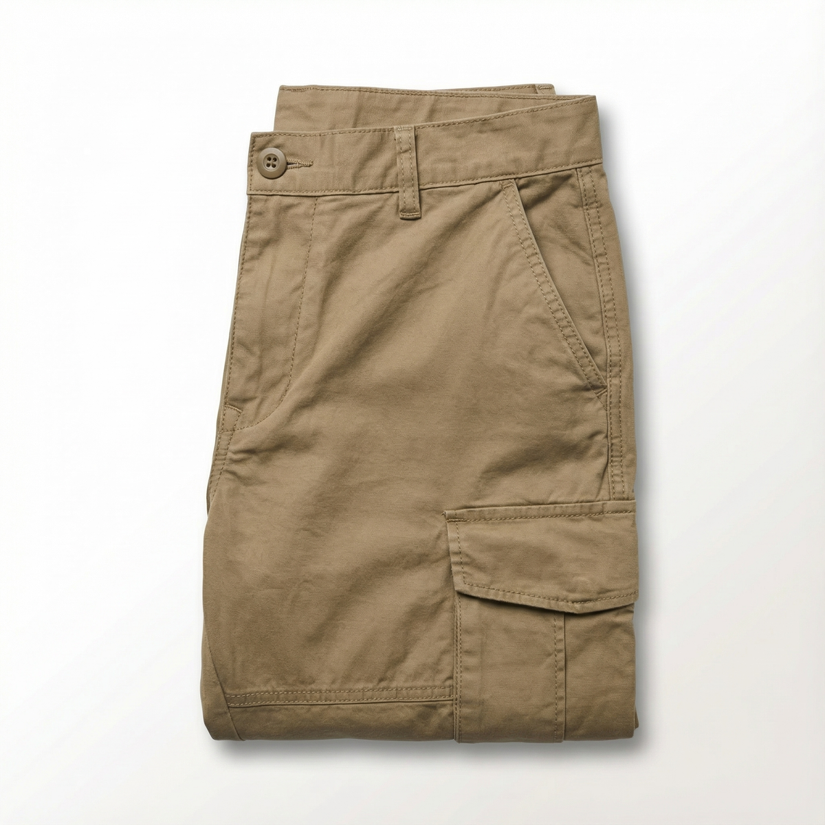 Halden Cotton Cargo Pants - Khaki