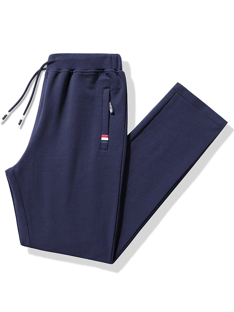 Men's Cotton Relaxed-Fit Sweatpants - Blue