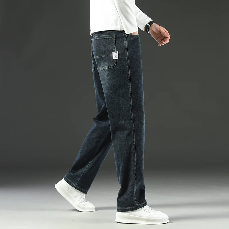 Harlow Stretch Straight Leg Denim Jeans - Black
