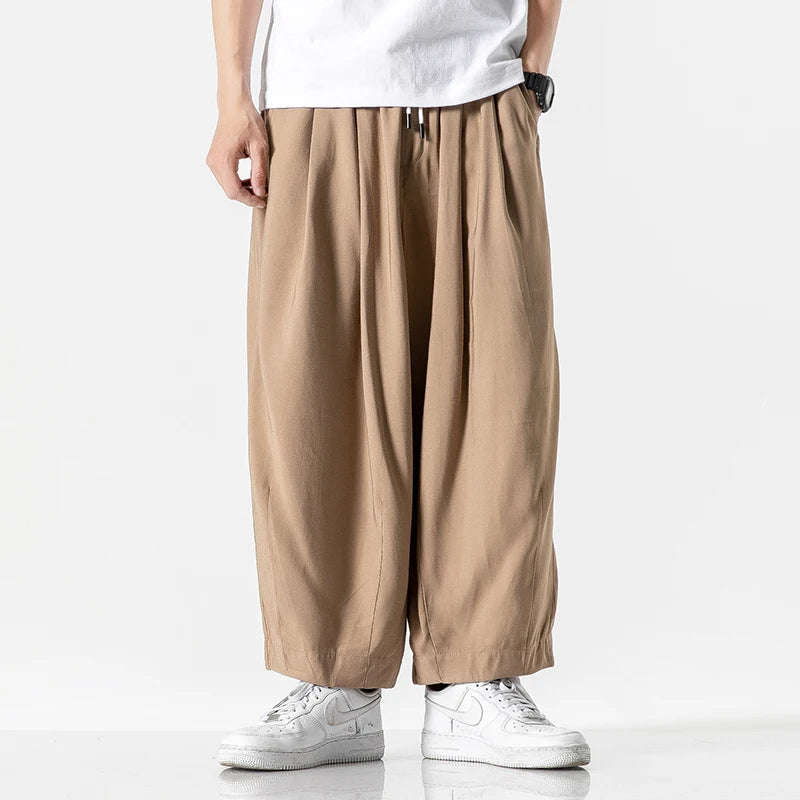Corwin Wide-Leg Cotton Sweatpants - Taupe