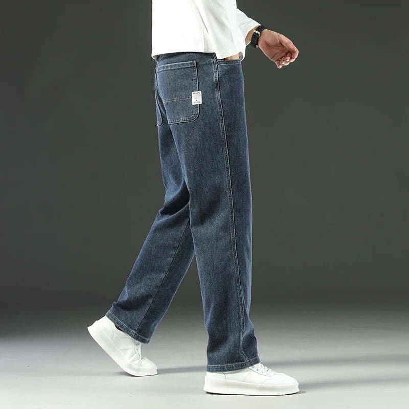 Harlow Stretch Straight Leg Denim Jeans - Blue