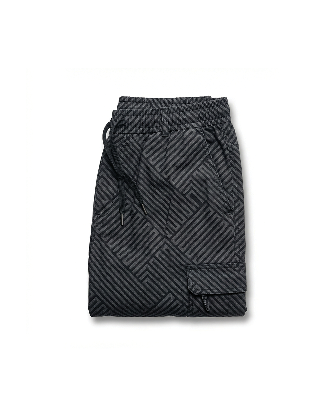 Camden Cotton Slim Fit Trousers - Dark Gray